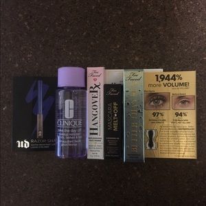 Too Faced Urban Decay and Clinique deluxe samples