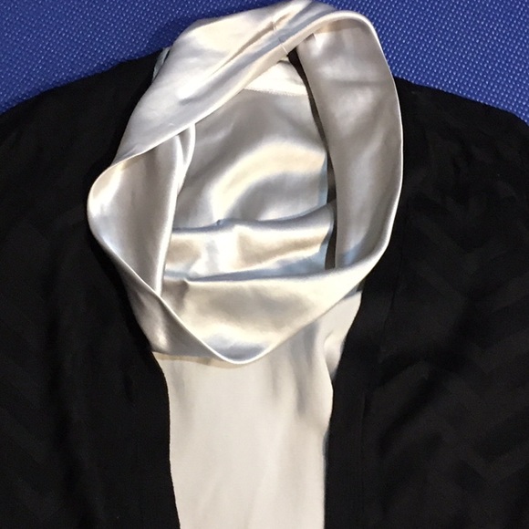 Tops - !!!HP!!! Silver silk blouse