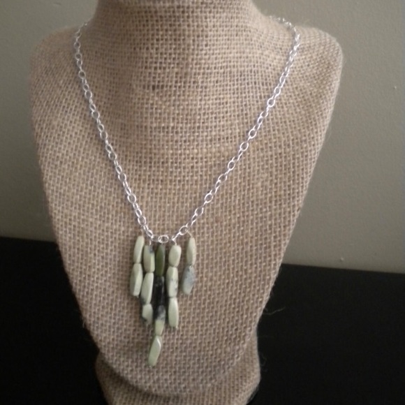 Yellow Turquoise Statement Necklace OOAK