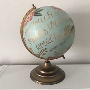 Anthropologie decorative globe, chic decor!