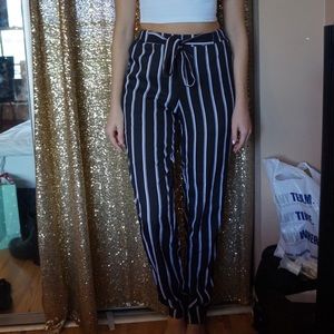 NWOT striped pants from online boutique XS