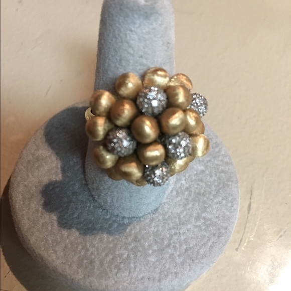 Ippolita 18kt gold and diamond ring  wonderful