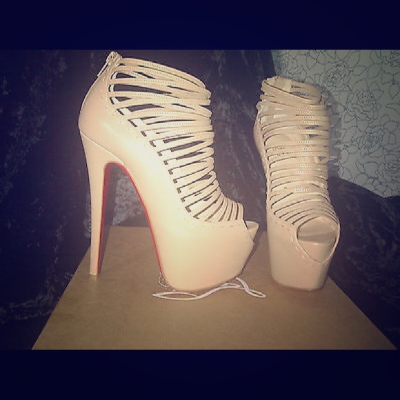 Worn Christian Louboutin Zoulou Kid in Nude