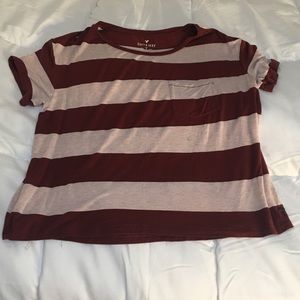 Soft and sexy AE stripe shirt