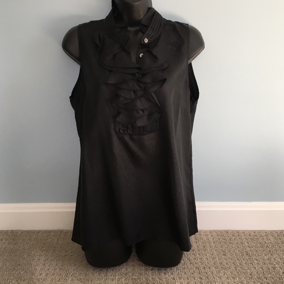 Black J. Crew sleeveless blouse!