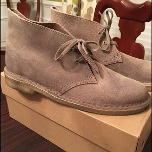 Clarks Women's Desert Boots in Taupe
