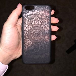 henna style black phone case