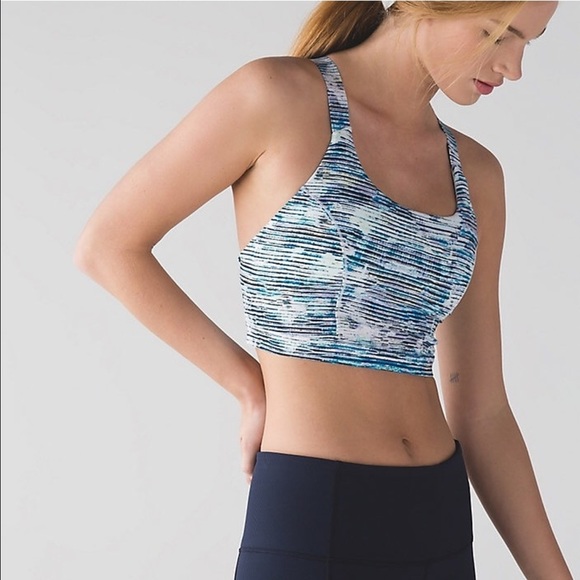 Lululemon multi sea/mist practice bra