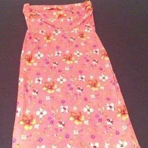 Girls S Love Life Floral Printed Zipper Back.