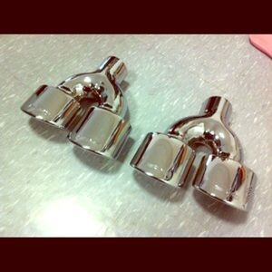 2x Mercedes Benz c63 c300 c 250 exhaust tips