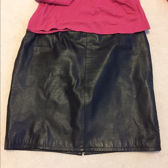 Black Leather Skirt