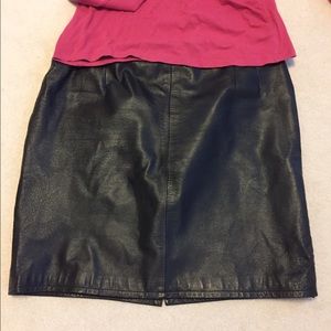 Black Leather Skirt