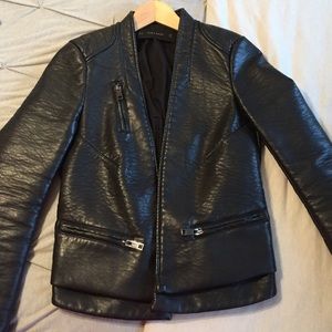 Zara leather jacket