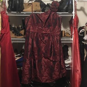 One shoulder cocktail dress