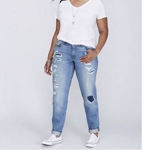 Lane Bryant ripped capris