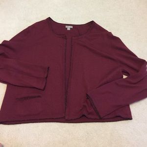 Cropped Sweater With Long Sleeves