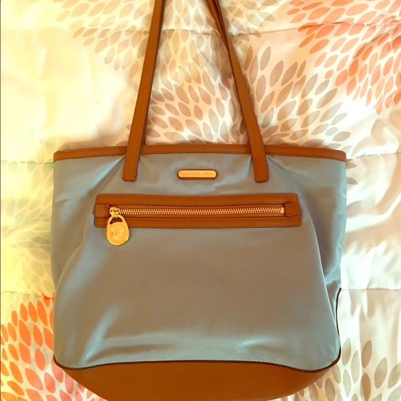 Michael Kors blue nylon tote