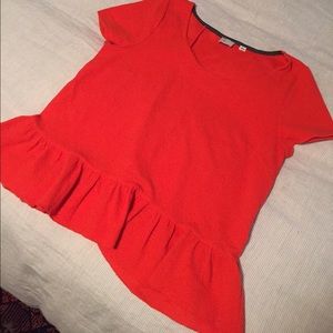 Anthropologie peplum top