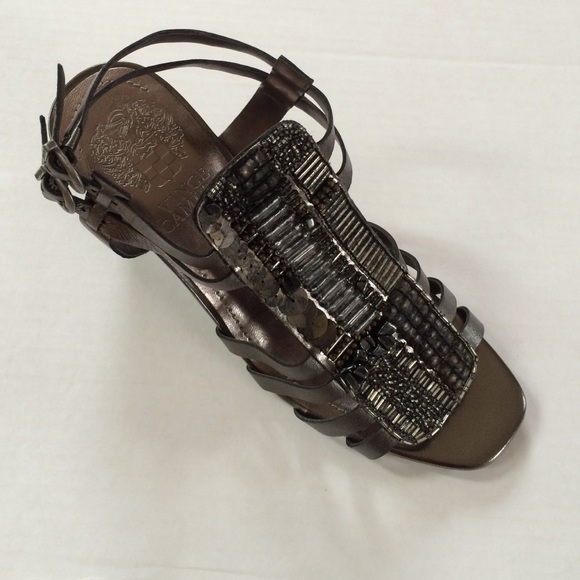 ๐HOST PICK๐Vince Camuto Gunmetal Metallic Sandal - Picture 3 of 3