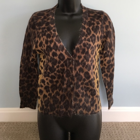 J. Crew leopard print cardigan