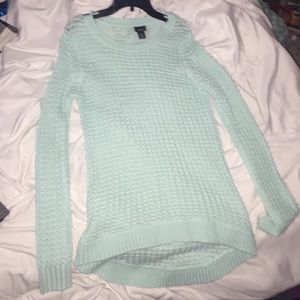 Mint green oversized sweater