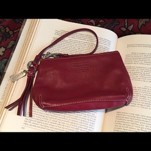 Coach Wrislet // Supple Burgundy Leather