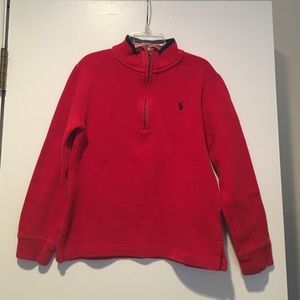 Boys Red polo sweater