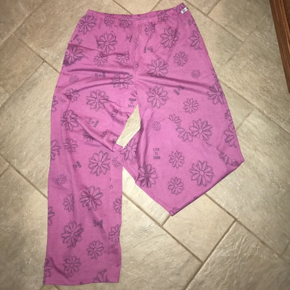 Junior girls magenta pajama pants