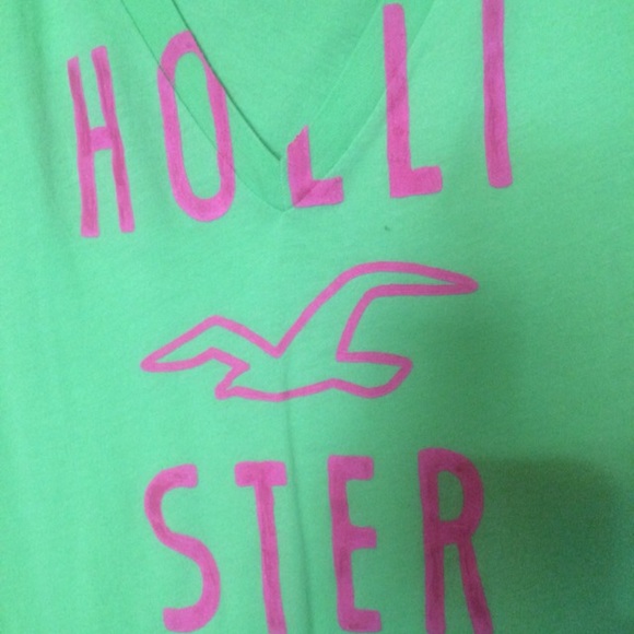 Pink and lime green shirt - Picture 3 of 4