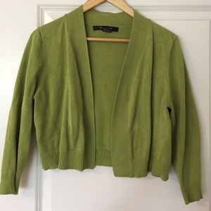 Olive Green Sweater Shrug