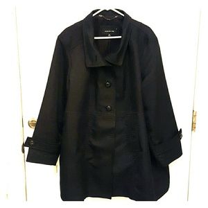 Black 3X Jones New York Dress Coat
