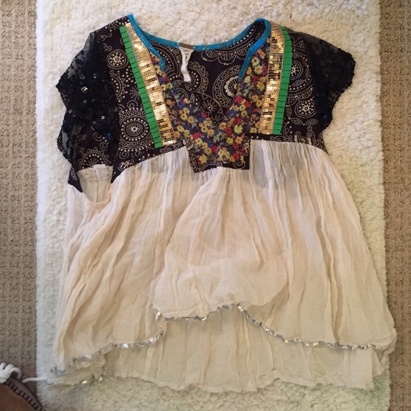 FREE PEOPLE embellished top!