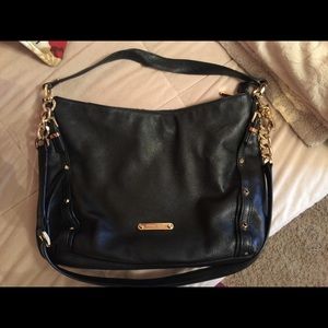 black leather michael kors