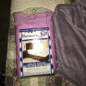 Harmony Lane Ruffled Bed Skirt, Queen