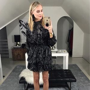 Zara long sleeve mini dress