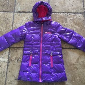 Girls' patent Versace 1969 coat, size 10/12 -NEW