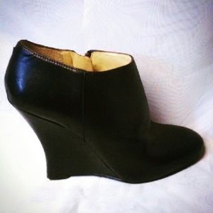Nine West Black Wedge Bootie