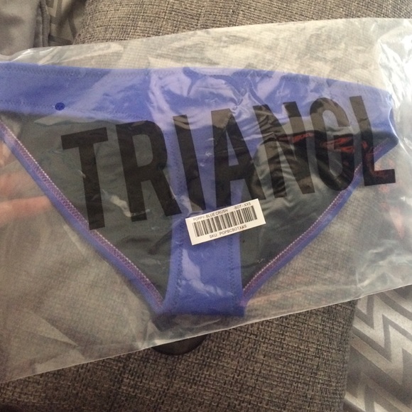 Authentic Triangl blue bikini bottoms