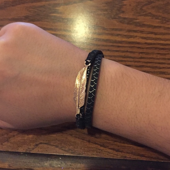 Feather Wrap Bracelet