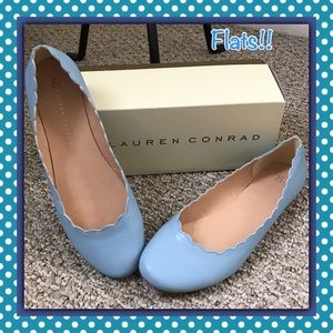 Lauren Conrad Baby Blue Flats. Size 10