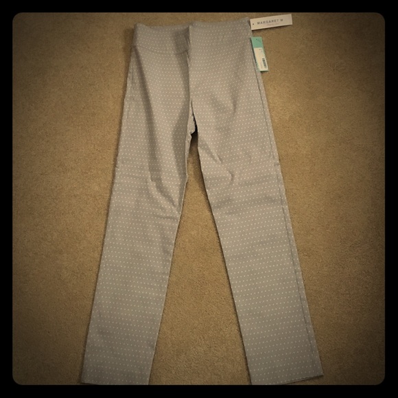 Margaret M Emer Printed Straight Leg Pant. Grey-M