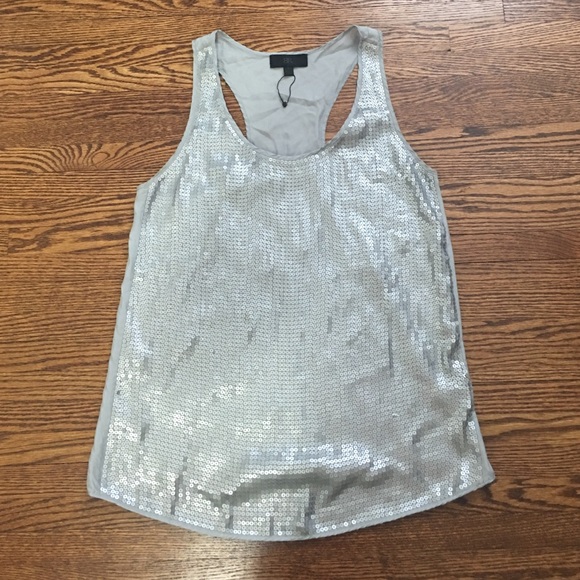 BR sequin sharkskin tunic tank