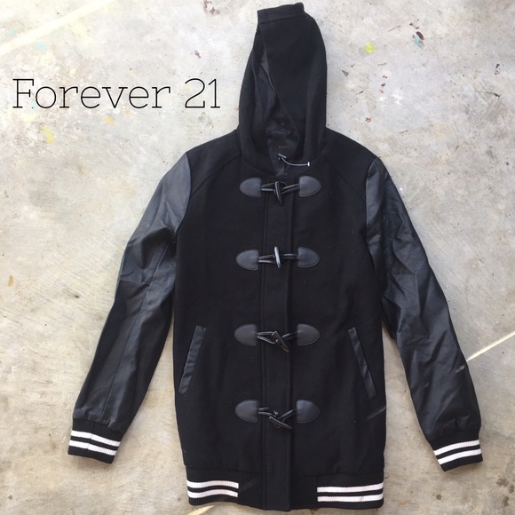 Forever 21 Black Coat - Picture 1 of 4