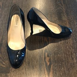 LK Bennett Black patent pumps