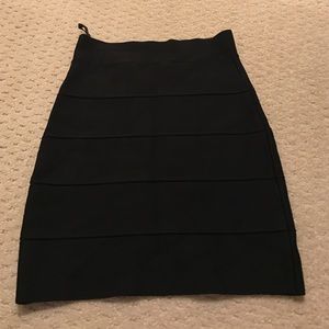 BCBG black bandage skirt