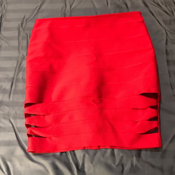 Red skirt