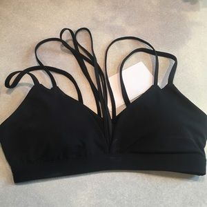 Multi layer sports bra and wraparound tie top