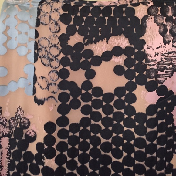 Anthropologie silky  floral skirt - Picture 2 of 4