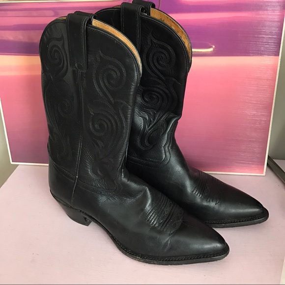 black tony lama women's boots