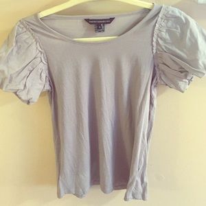 French Connection Puff Sleeve Top